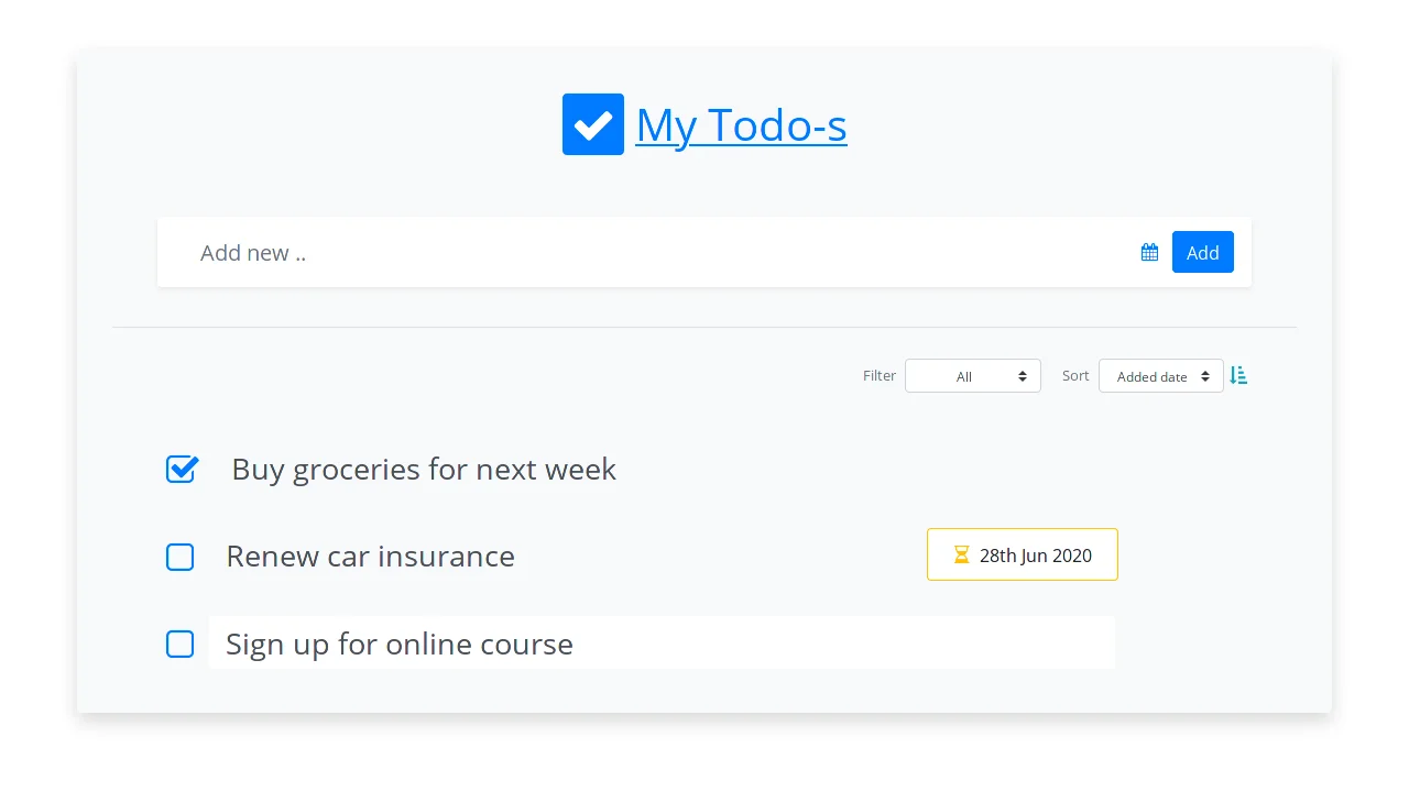 Collection of free Bootstrap to-do list code examples