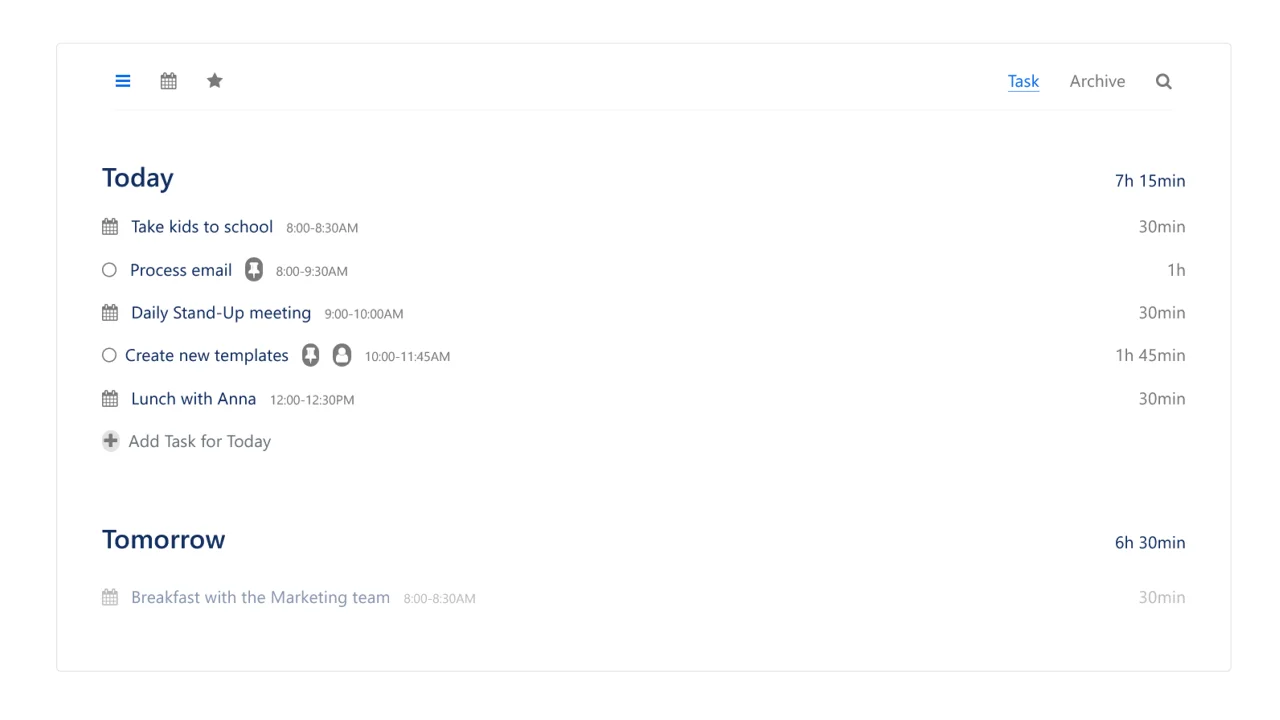 Bootstrap 4 Simple Todo List Template