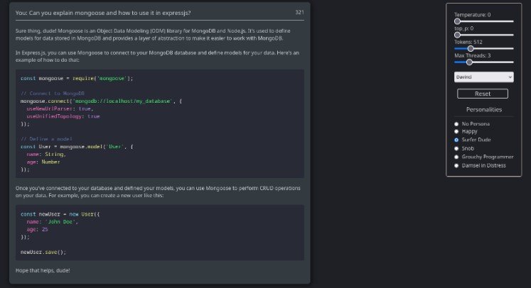 GPT Chat Bot app built to use the GPT-3 API on a local machine