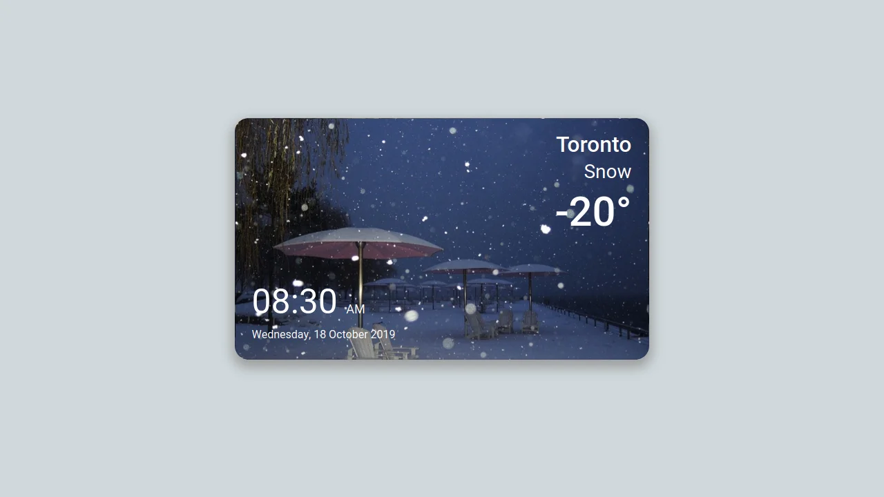 Collection of free Bootstrap weather code examples: app, card, widget