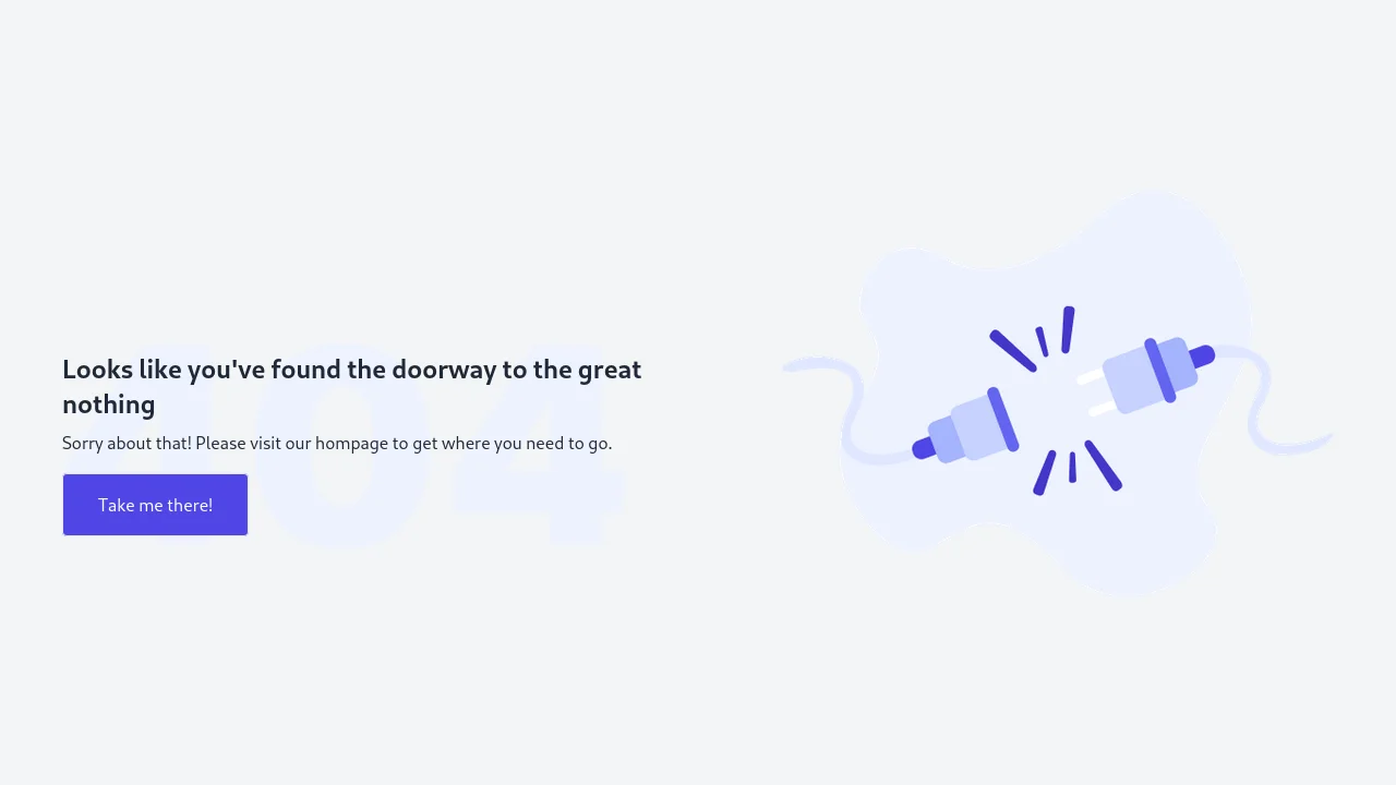 Tailwind CSS 404 Error Page