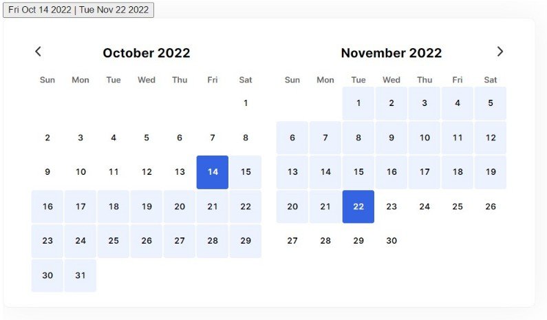 Highly customizable atomic components for React calendar date pickers