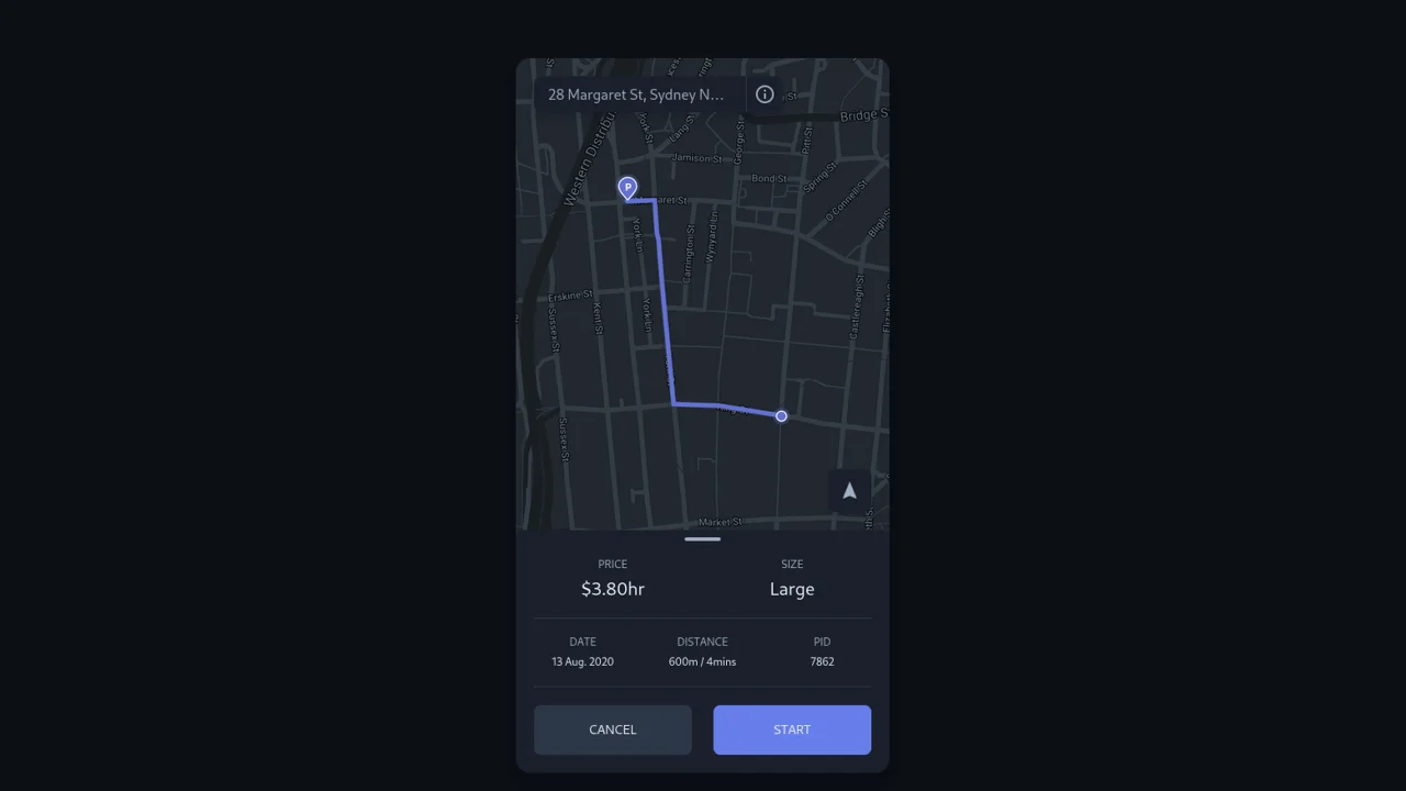 Parking App Design