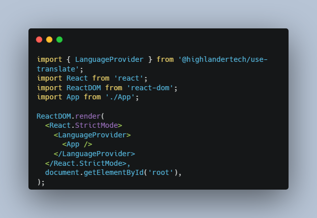 Hook to translate texts from generic objects