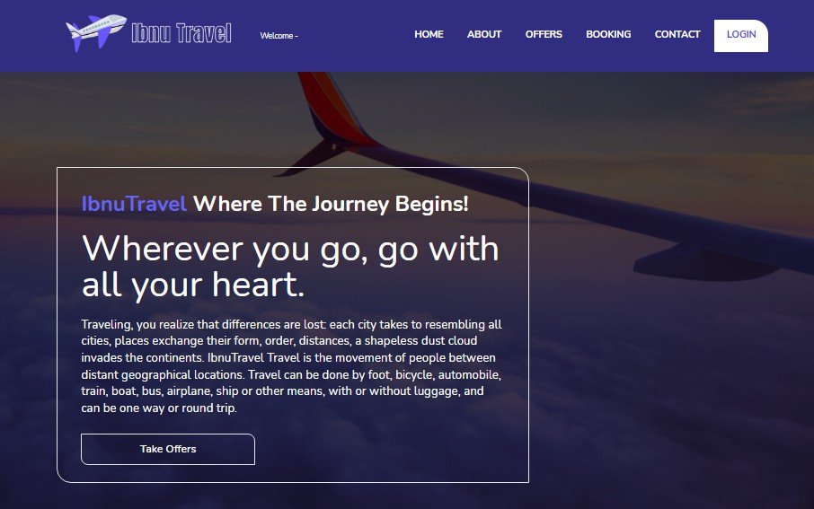 Ibnu Travel Client Built Using React.js