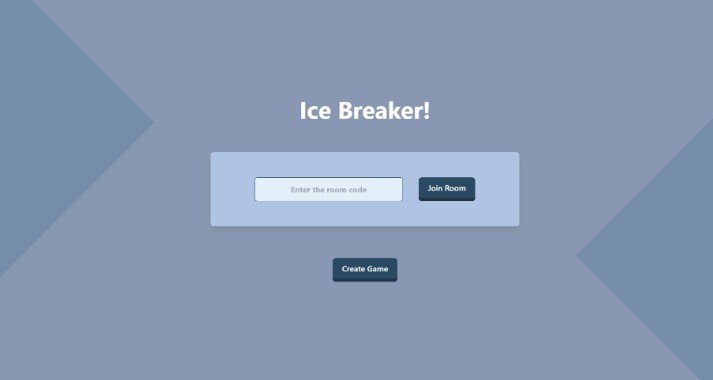 Ice Breakers - A real-time multiplayer party game created using SocketIO and the MERN stack