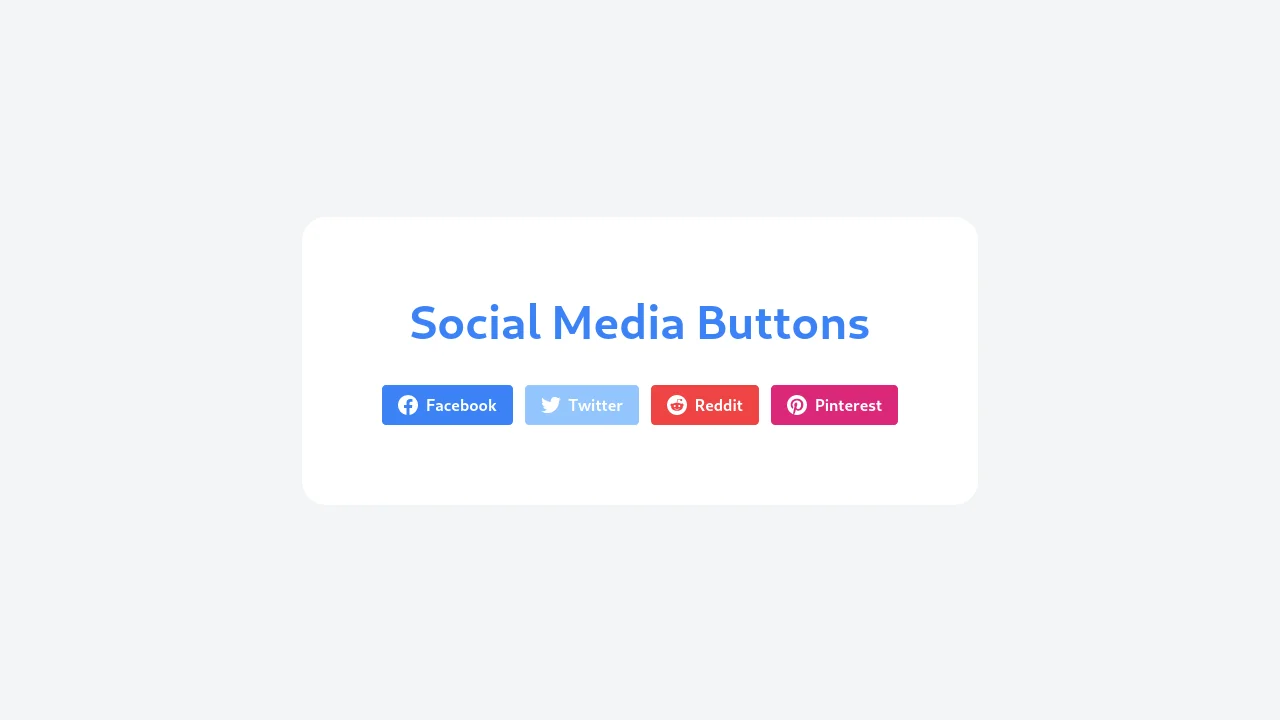 Social Media Buttons