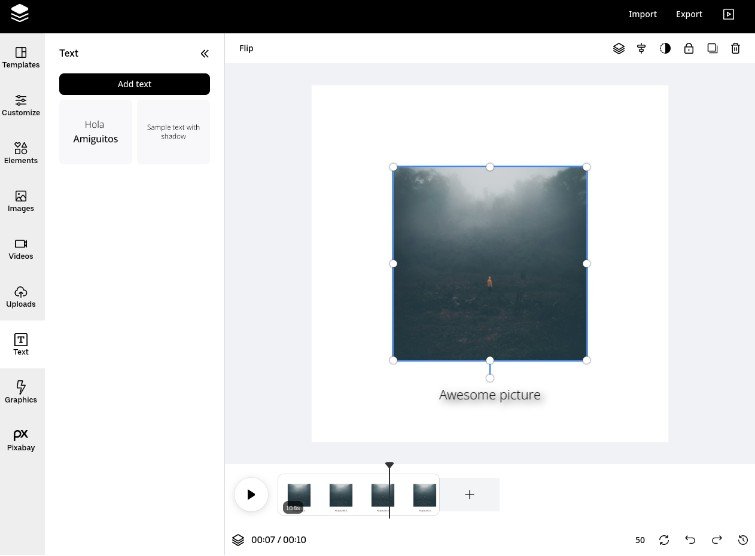 Image, Presentation and Video editor. Canva clone