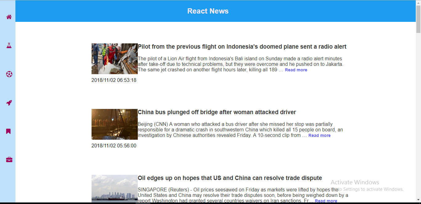 Implementation of redux async flow with react