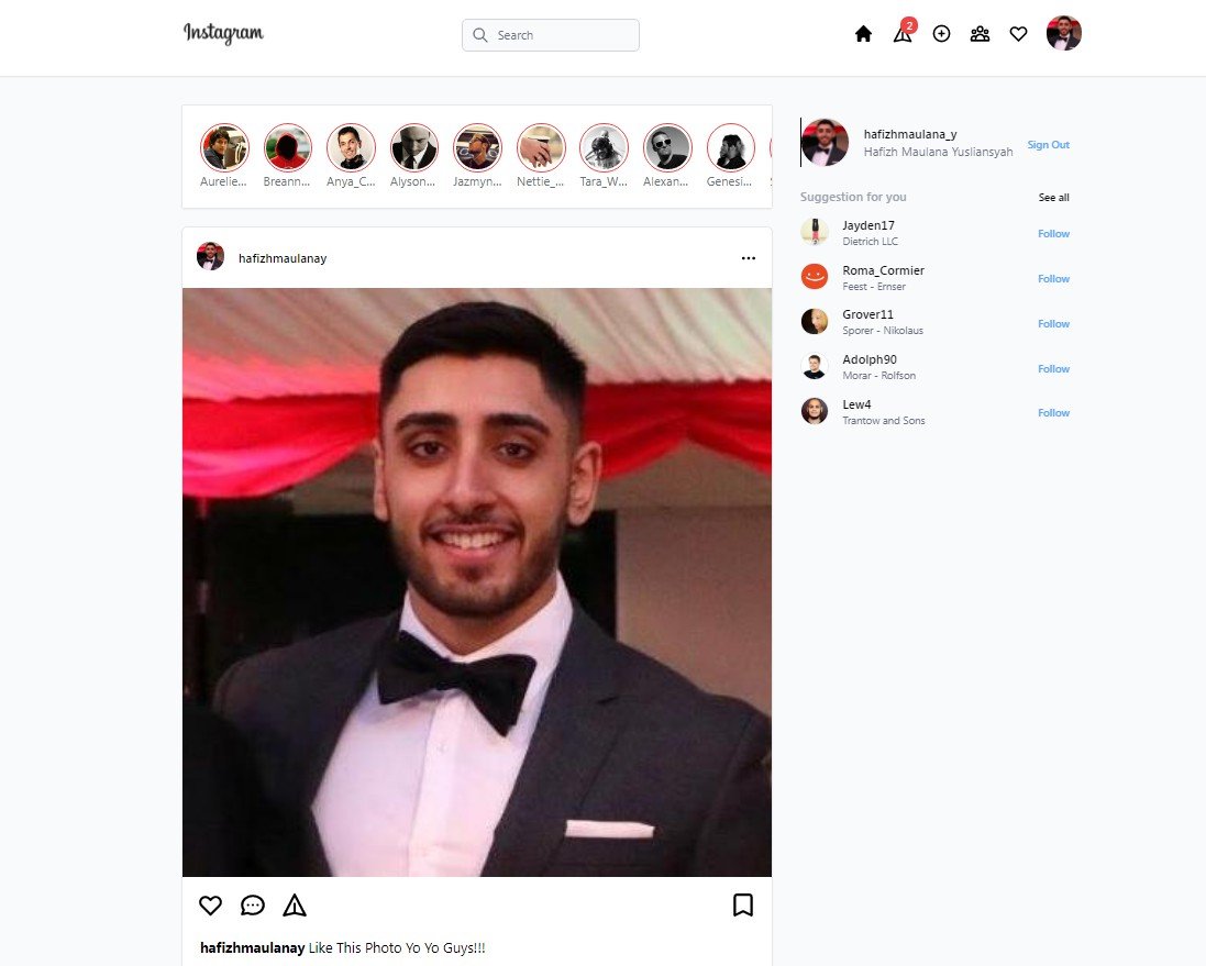Instagram clone with nextjs typescript and tailwind CSS