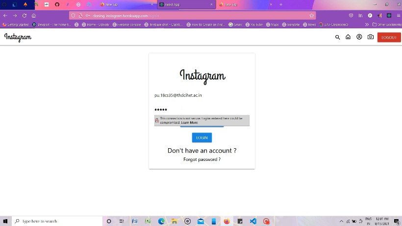 Instagram Post Sharing Web App Built With React And MongoDB