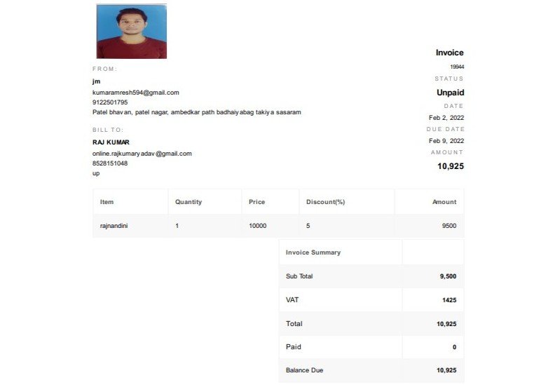 Invoice App Built with the MERN stack (MongoDB, Express, React and NodeJS)