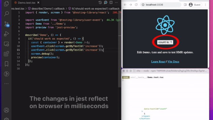 Jest Preview: Preview your HTML code while using Jest
