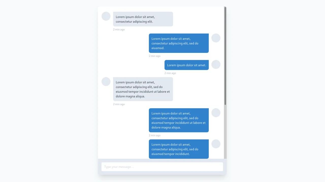 Lo-fi Chat - with Tailwind CSS