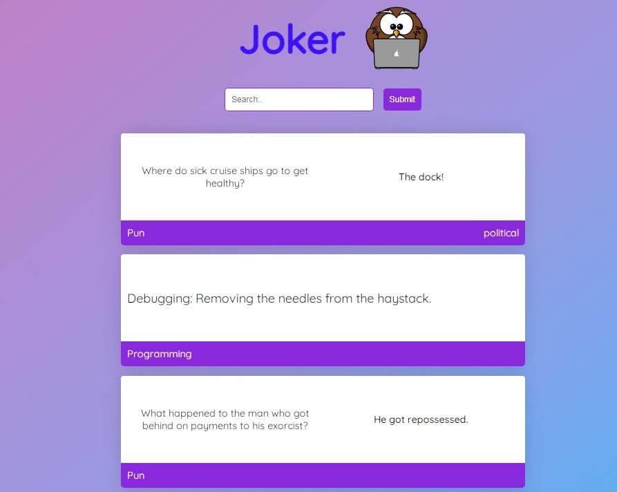 Jokes Website with React, Typescript and Styled Components