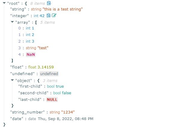 JSON viewer for react