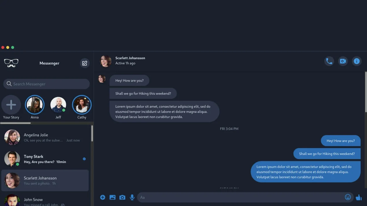 Messenger Clone - TailwindCSS