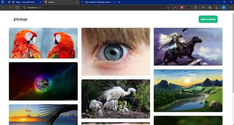 A destination for sharing images,built with react.js