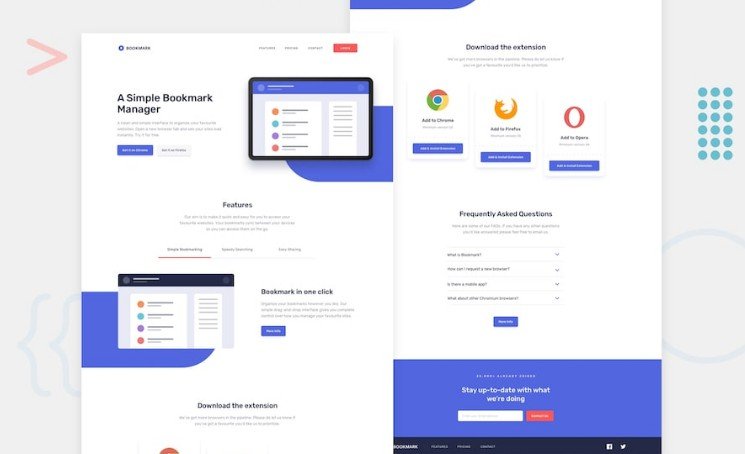 Landing page in react JS using styled components
