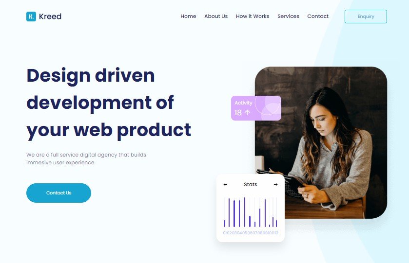 Layout desenvolvido com React Typescript usando ViteJS