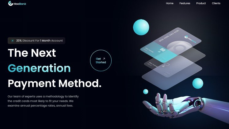 Leading Page Website Using ReactJS For a Bank