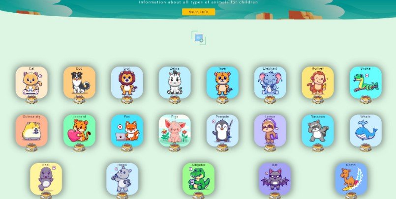 Learn the kids sound animals and show images this animals