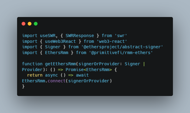Library for interacting with RMM protocol through ethers.js