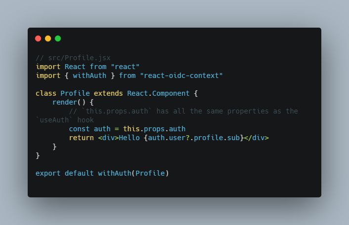 Lightweight auth library using the oidc-client library for React single page applications