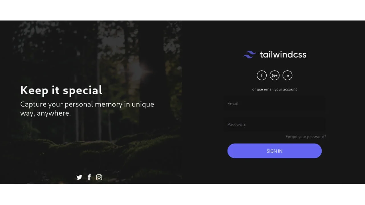 Responsive Login, Register, Sign up Form with Image