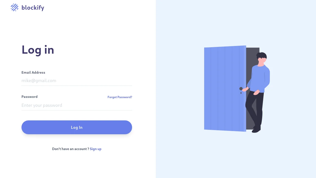 Responsive Login Form Page Built with Tailwind CSS