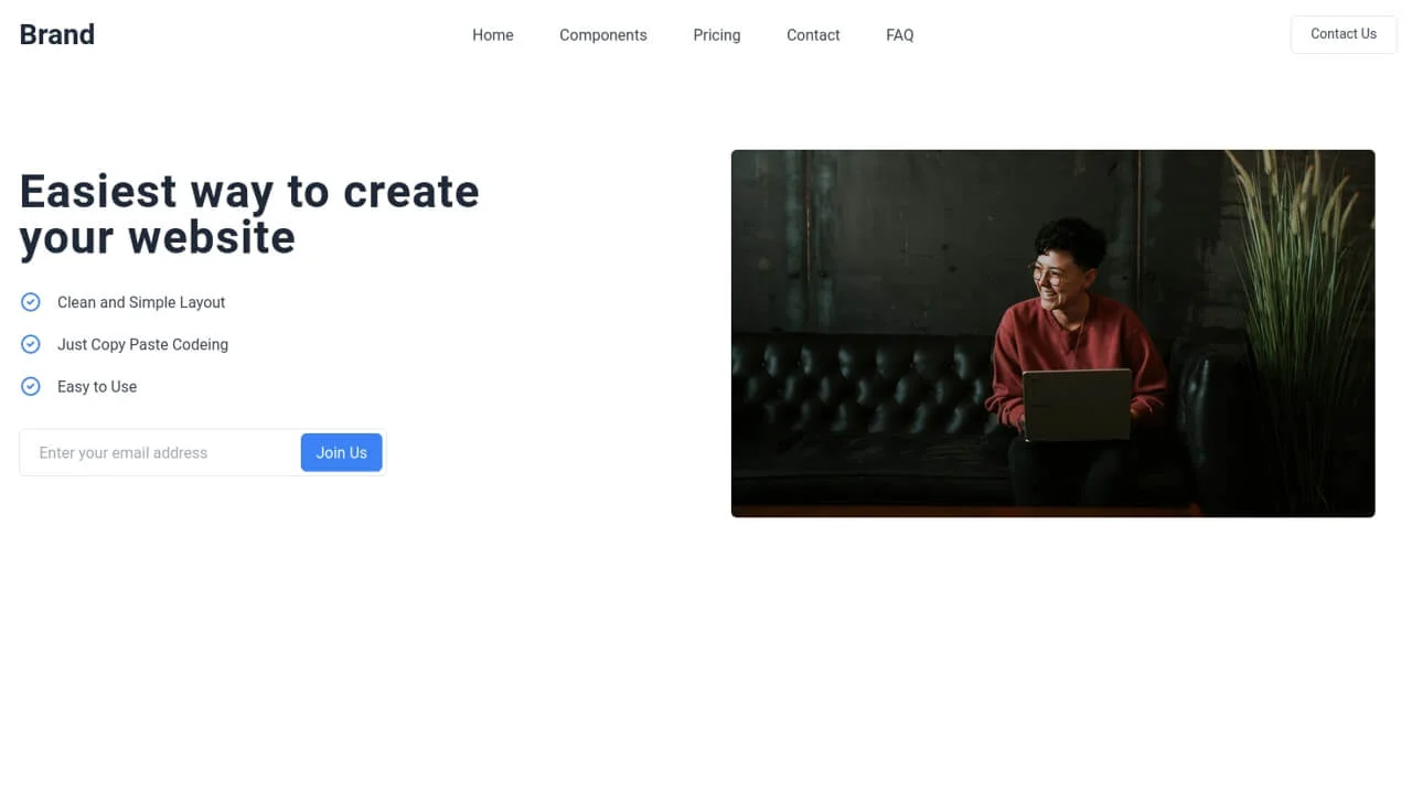 Hero Image With Newsletter