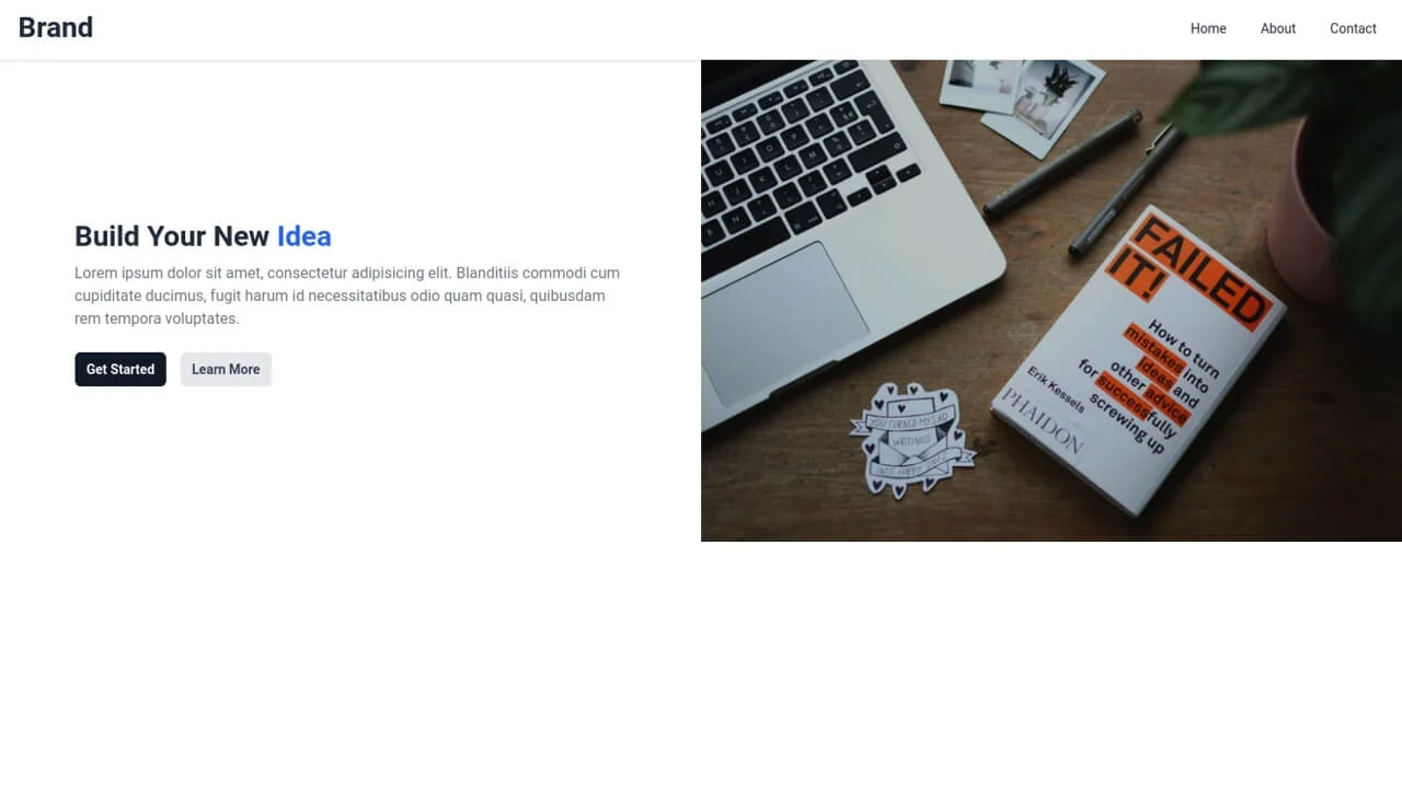 Hero with Side Image