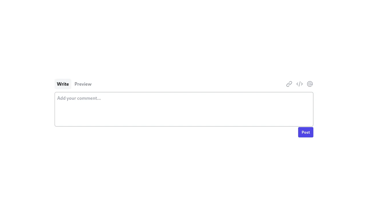 Comment with Tailwind CSS