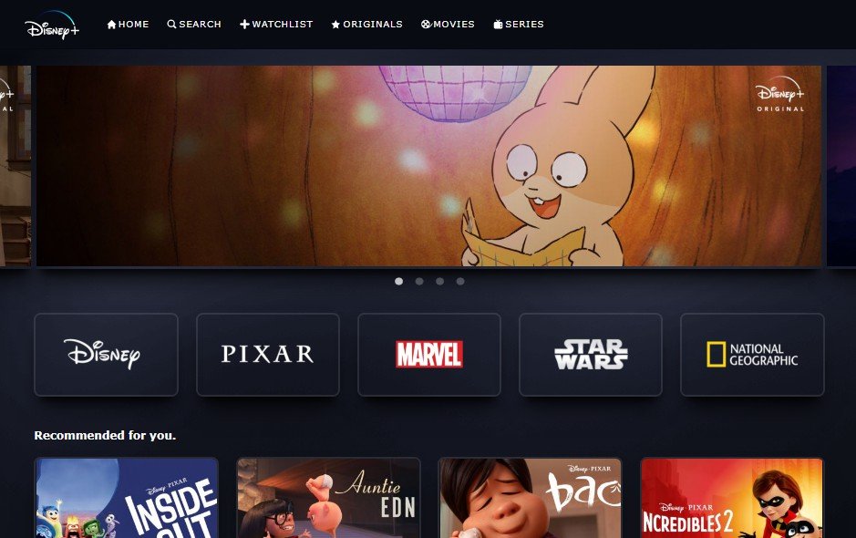 A Disney+ Clone that you can sign in with your Google Account