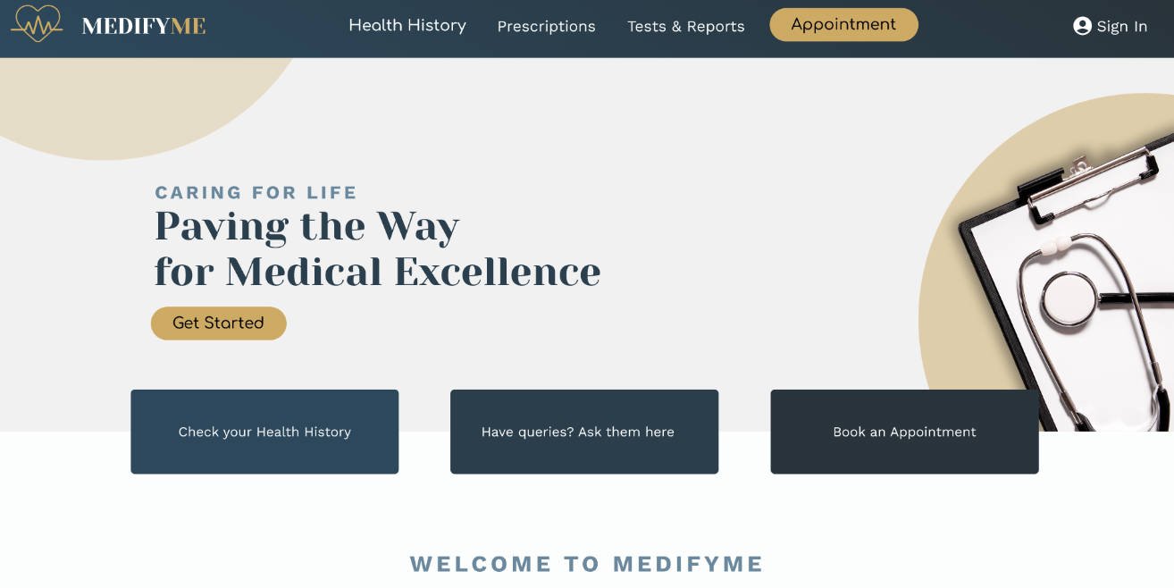 MedifyMe: Paving the Way for Medical Excellence