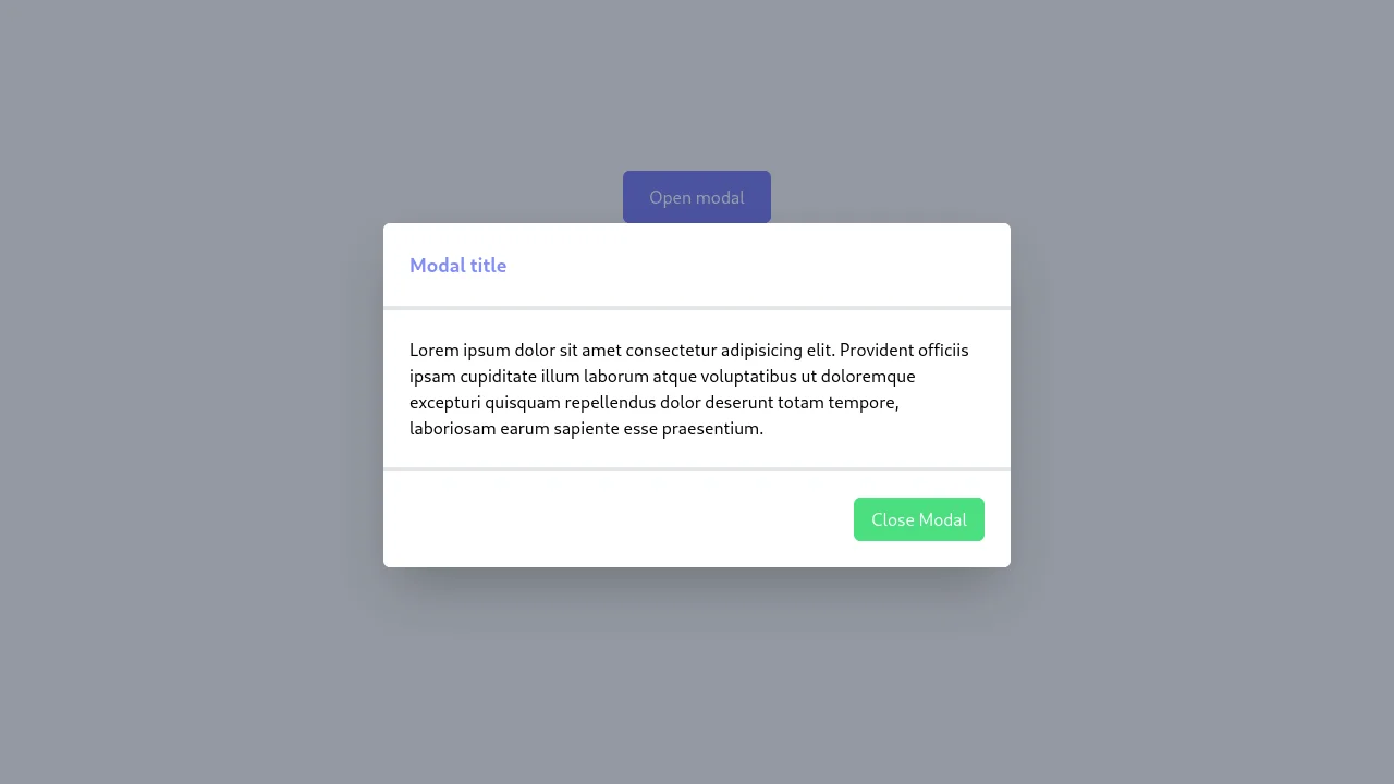 Modal VueJS + Animate.css