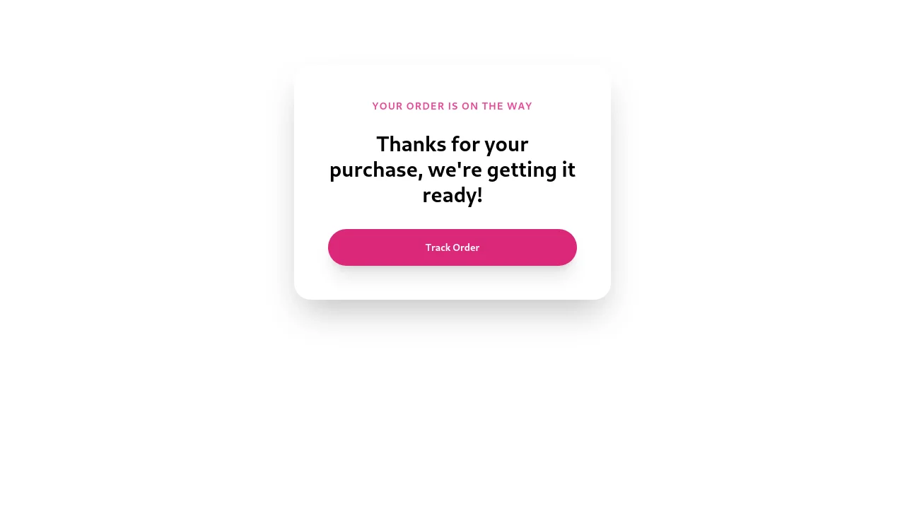 Order Notification with Action