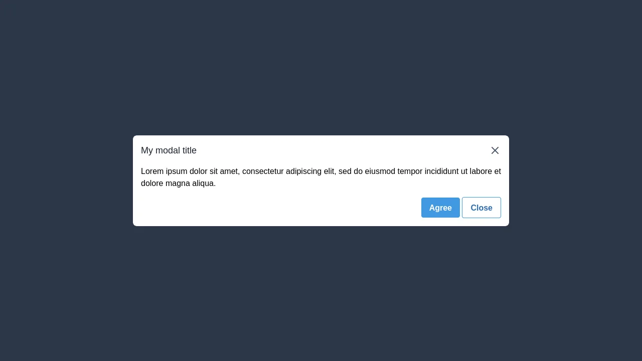 A Minimal Simple Modal That Still Looks Good
