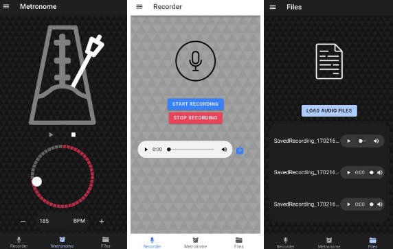 Metronome and Recorder App using React and Ionic