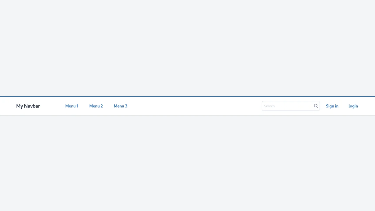 Responsive Navbar with Search Bar