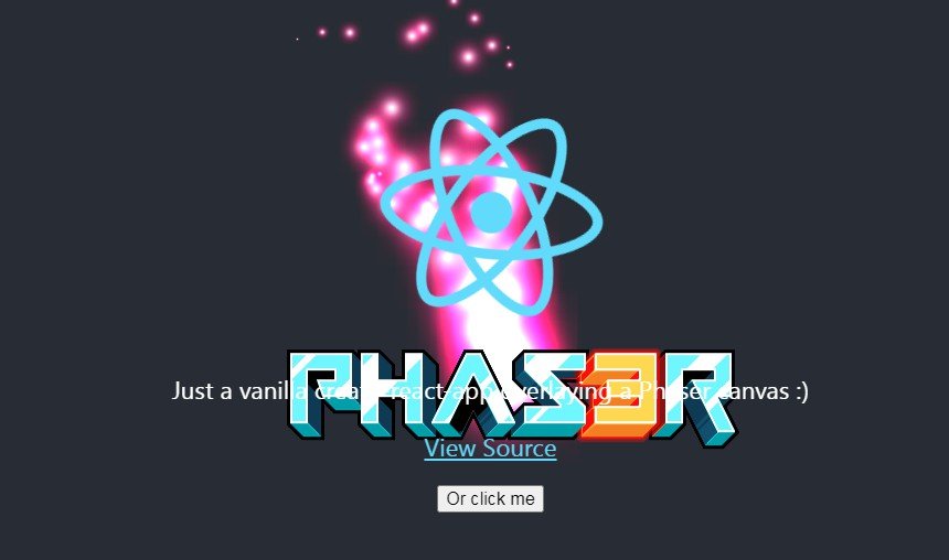 Minimal Phaser3 + Create React App template