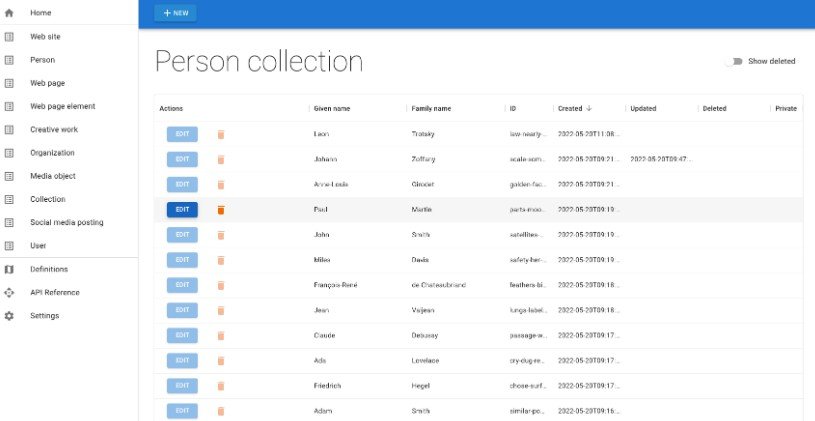 A document-based headless CMS with API + back office