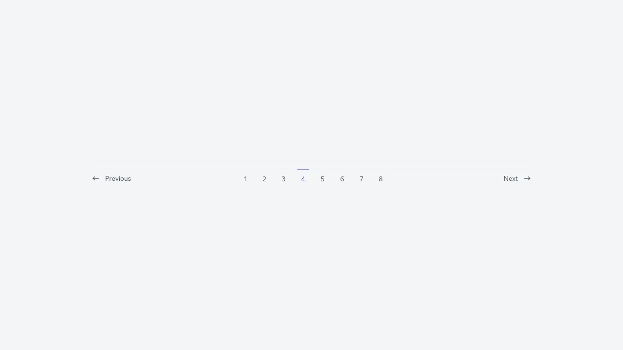 Tailwind CSS Pagination Component