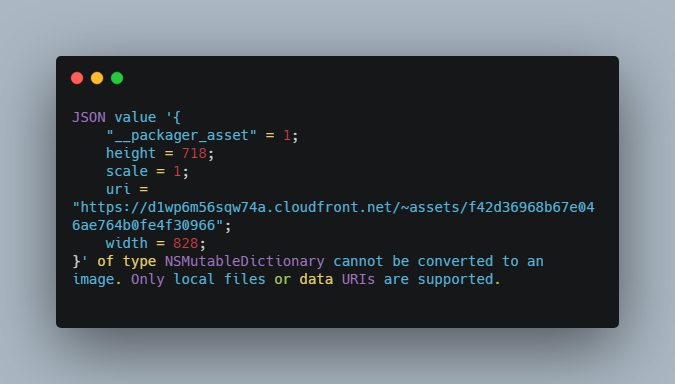Minimum complete reproducible example of the `defaultSource` prop issue