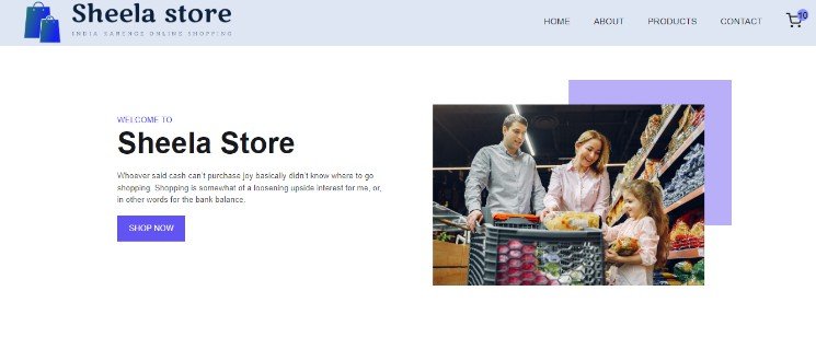 Mom name e-commerce website with React