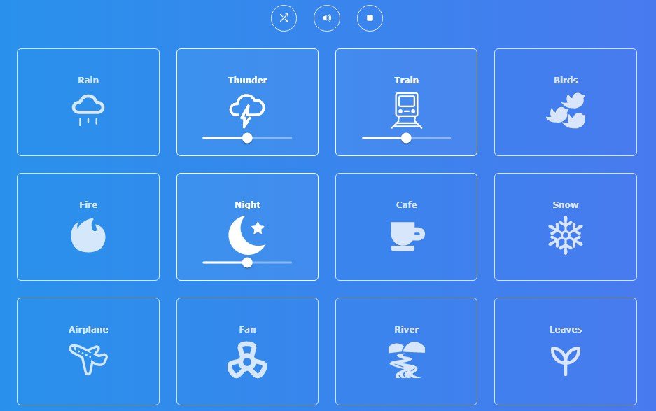 Moodlody - A React app with nature sounds to help you focus and relieve stress