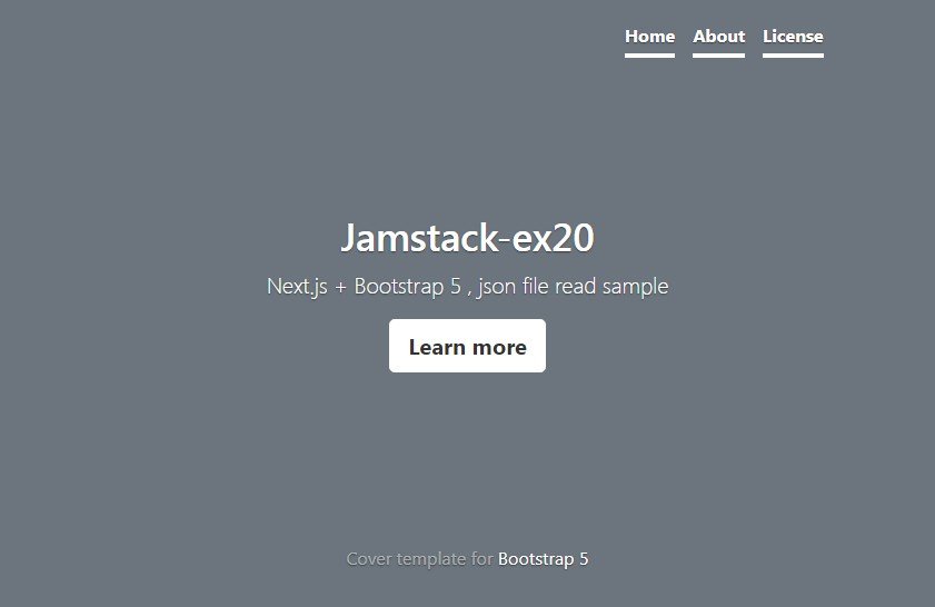 Next.js SSG + TypeScript, json file read
