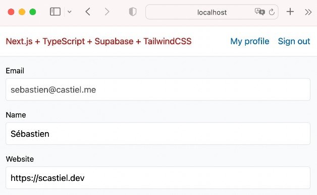 Next.js starter with TypeScript, Supabase and TailwindCSS