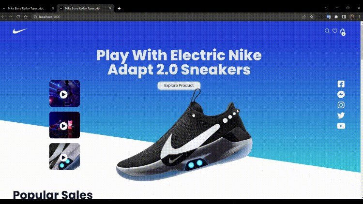 Nike ECommerce application using React, Redux Toolkit and Tailwind CSS