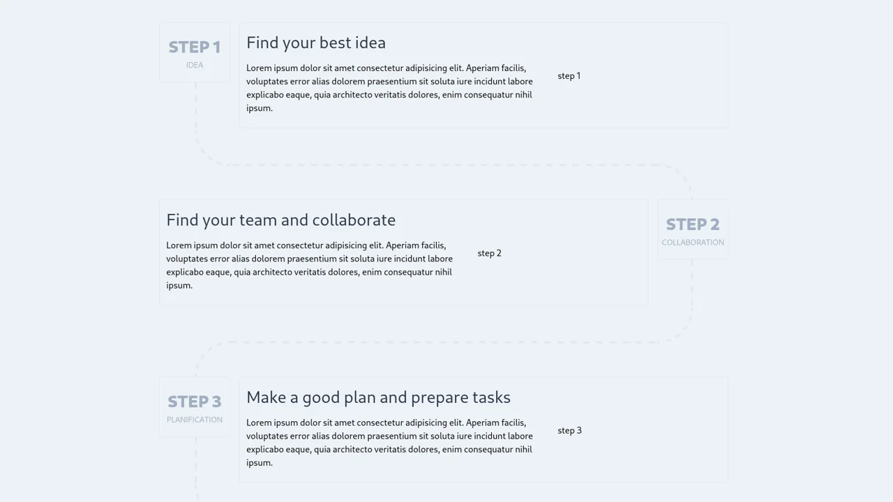 Steps with Directions